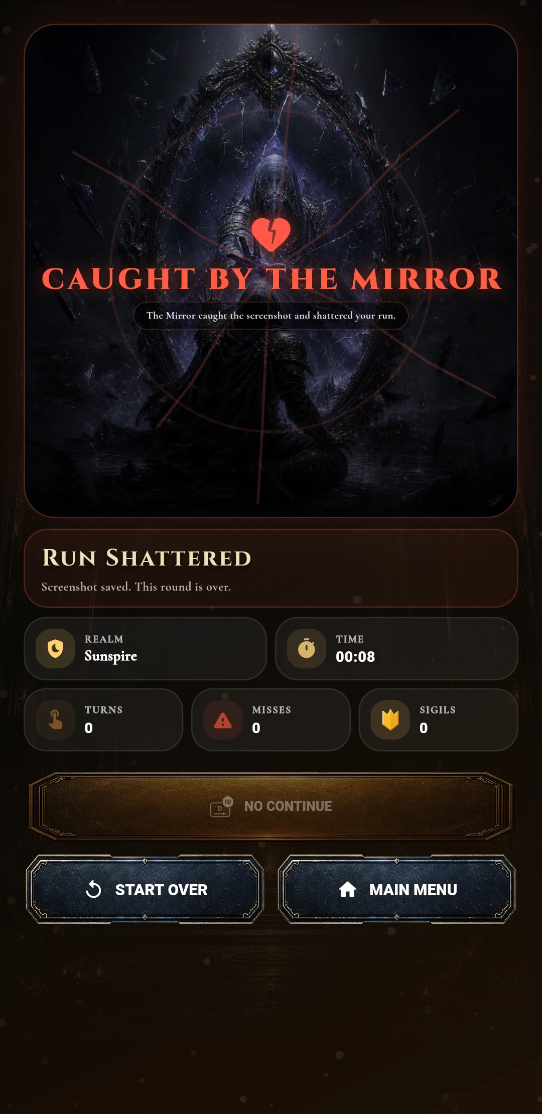 Gracebound Mirror Caught result
